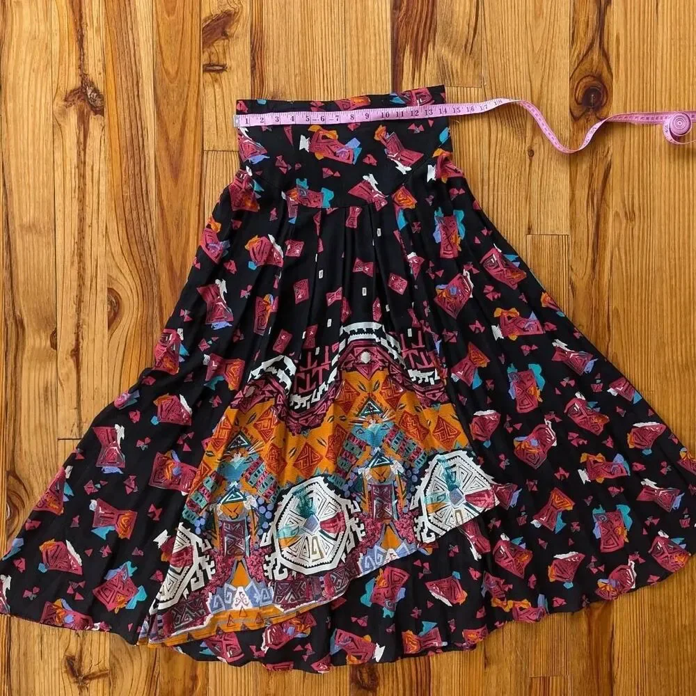 Vintage 90s Western Rodeo Skirt 28